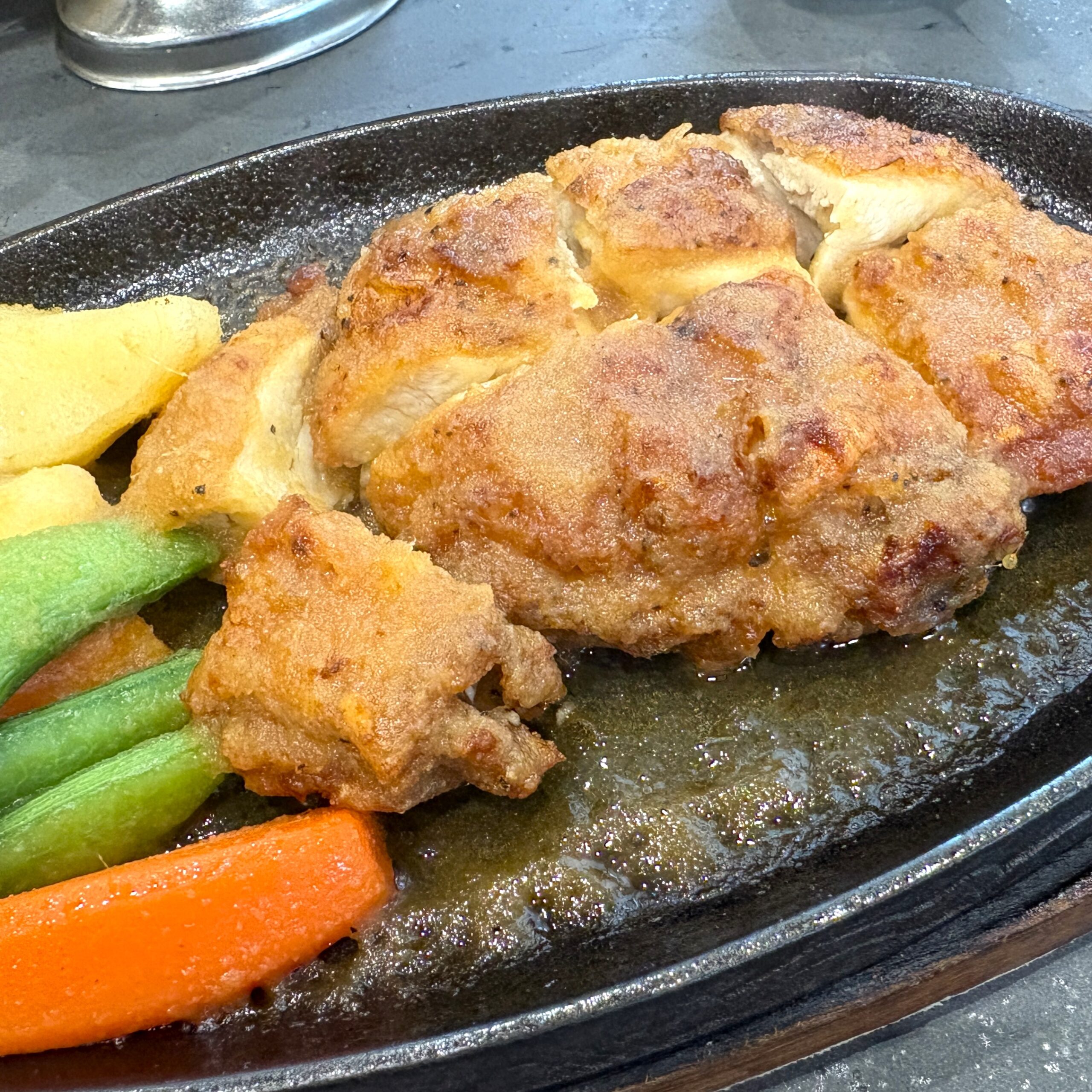 鶏の鉄板焼き