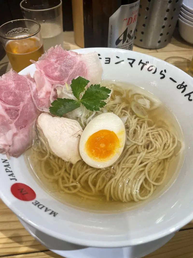 チョンマゲの塩ラーメン