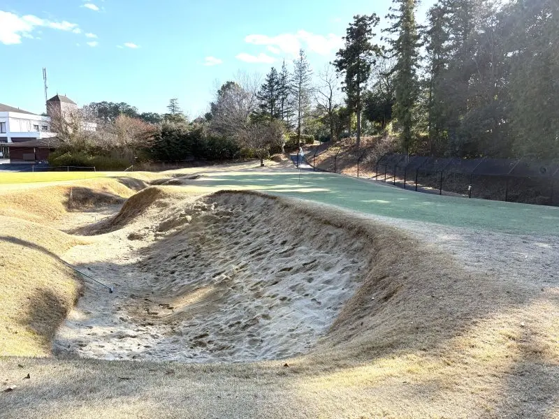 玉川カントリークラブのアプローチ・バンカー練習場