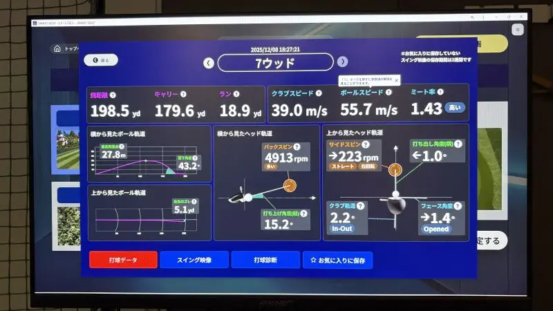PING G410 7W ショットデータ