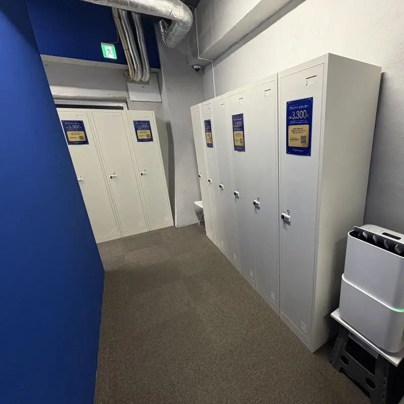 SMART GOLF 秋葉原店のロッカー