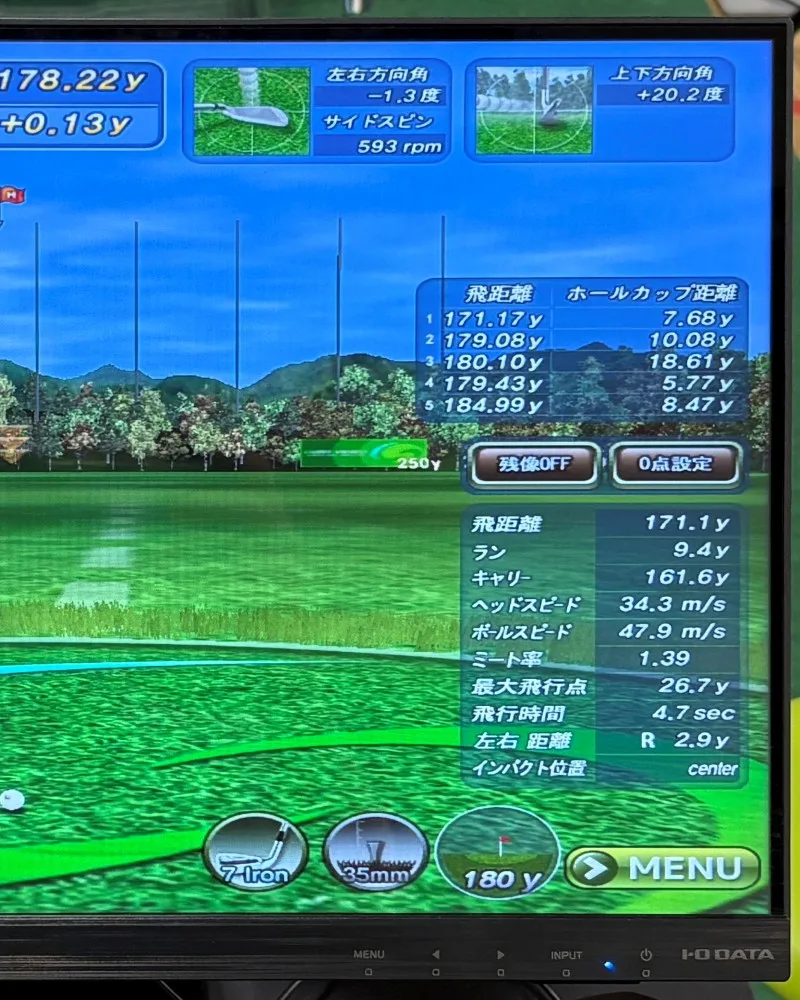 G-SHOT SMART2のショットデータ